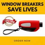 2-in-1 Emergency Window Breaker & Seatbelt Cutter